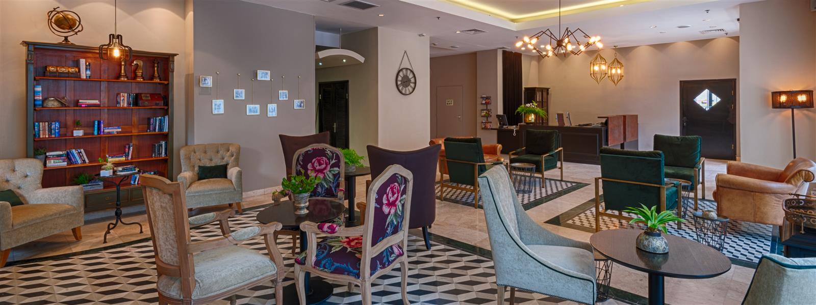 The lobby in Eldan Hotel –  Boutique hotel in Jerusalem  